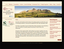 Tablet Screenshot of capewinemakersguild.com